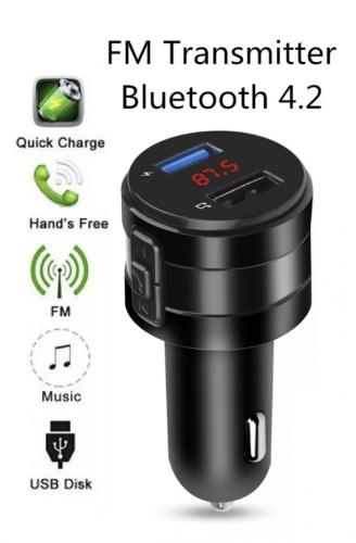 FM Transmitter s Bluetooth handsfree a pøehráváním hudby