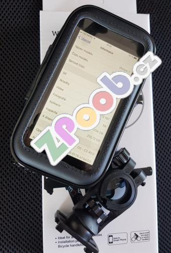Držák mobilu nebo navigace na motorku velikost pro iPhone 7, iPhone 8 atd.