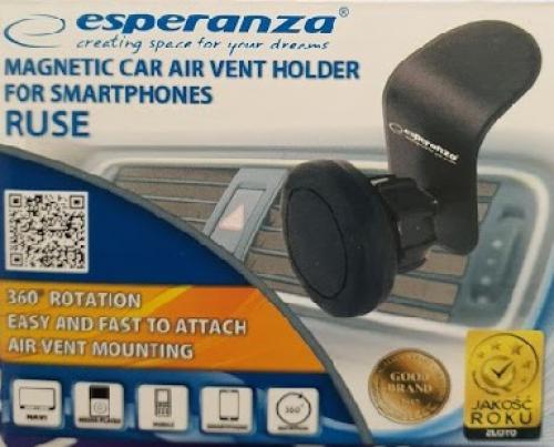 Magnetický držák mobilu do ventilace auta Esperanza RUSE EMH126
