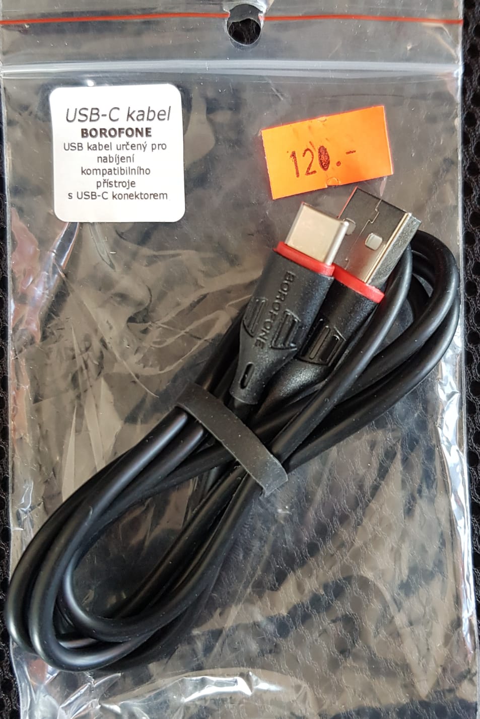 Znaèkový USB Type C datový a nabíjecí kabel BOROFONE - zvìtšit obrázek