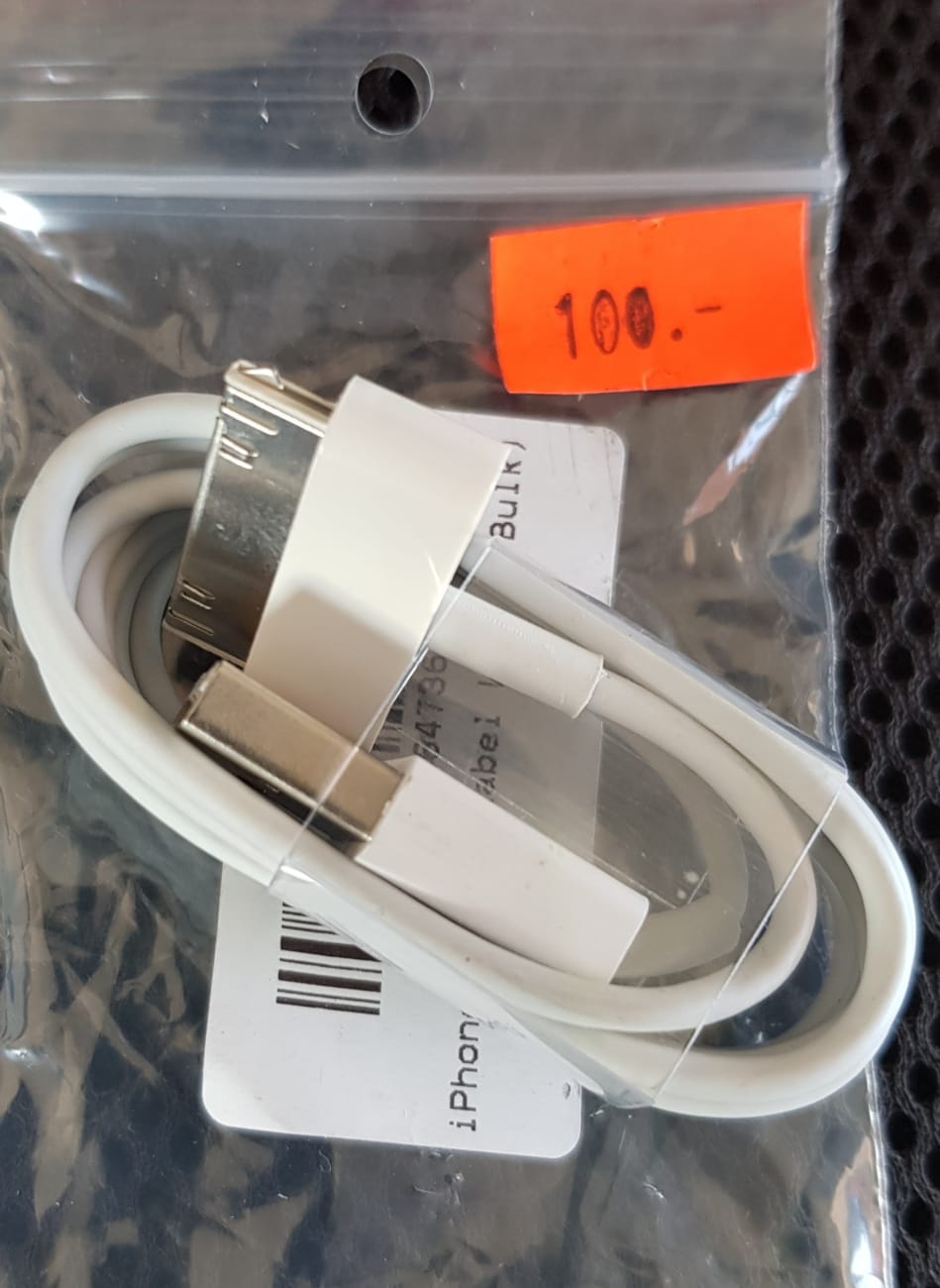 Datový a nabíjecí kabel 30pin konektor pro Apple iPhone 3, iPhone 4, iPhone 4S, iPad, iPod  - zvìtšit obrázek